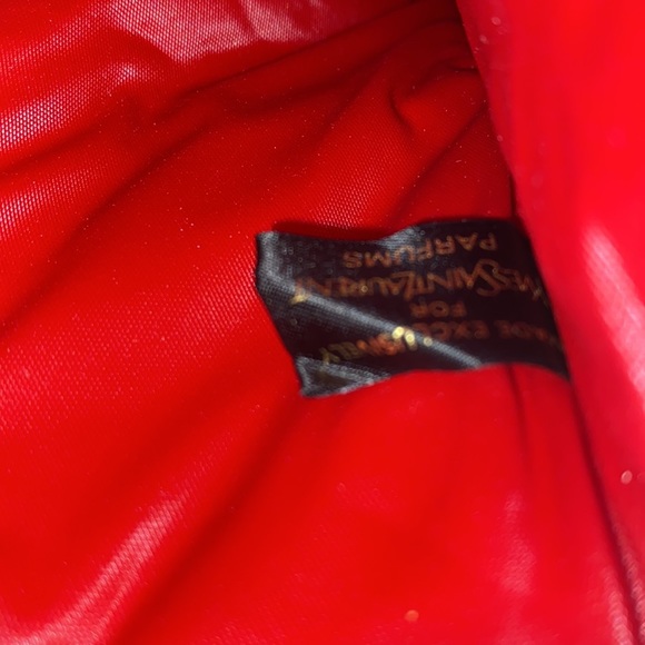 Yves Saint Laurent YSL Perfume Red Satin Bag - Picture 7 of 12